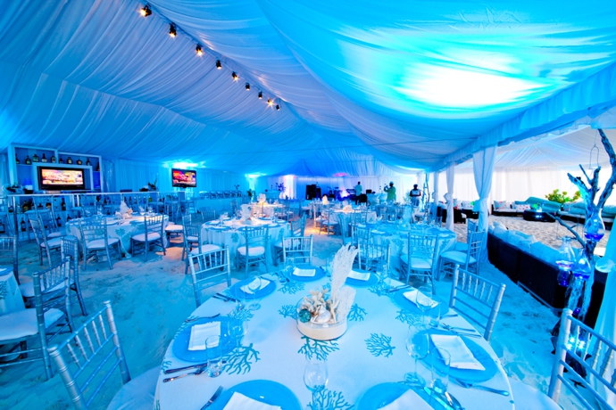 Wedding Receptions lighting in Turks and Caicos Planner